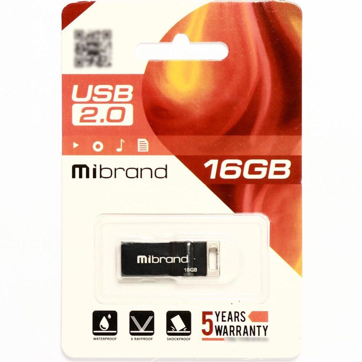 Flash Mibrand USB 2.0 Chameleon 16Gb Black (29caa1-15548) - фото 2