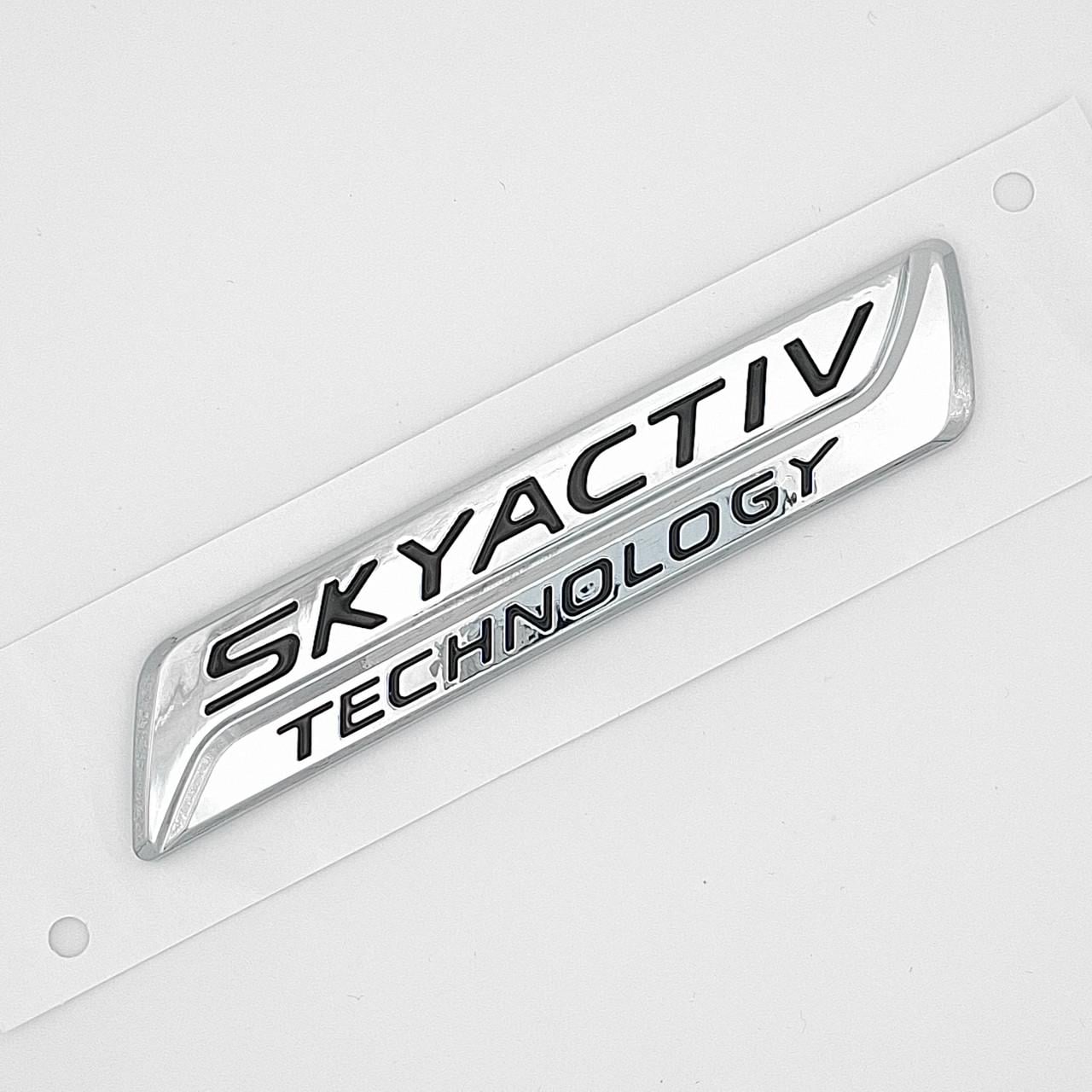 Эмблема Skyactiv Mazda ABS 10,2х2 см Хром глянцевый (2854020696)