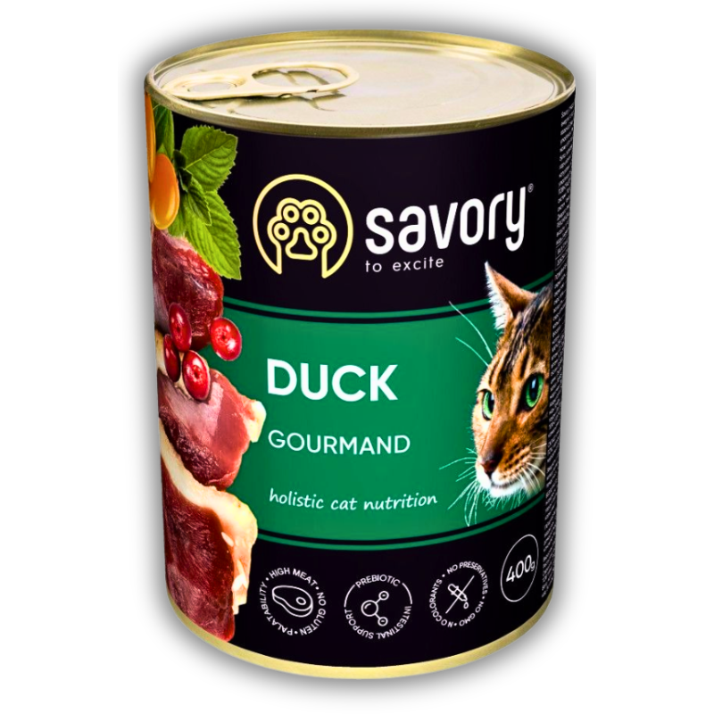 Корм влажный для привередливых кошек Savory с уткой 400 г х 6 шт. (P30624) Корм влажный для привередливых кошек Savory с уткой 400 г х 6 шт. (P30624)
