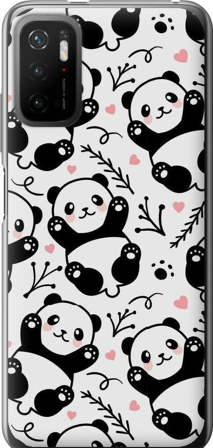 Чехол на Xiaomi Poco M3 Pro Панды (4318t-2369-42517)