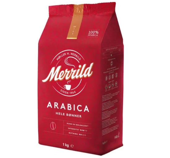 Кава в зернах Merrild Arabica 1 кг