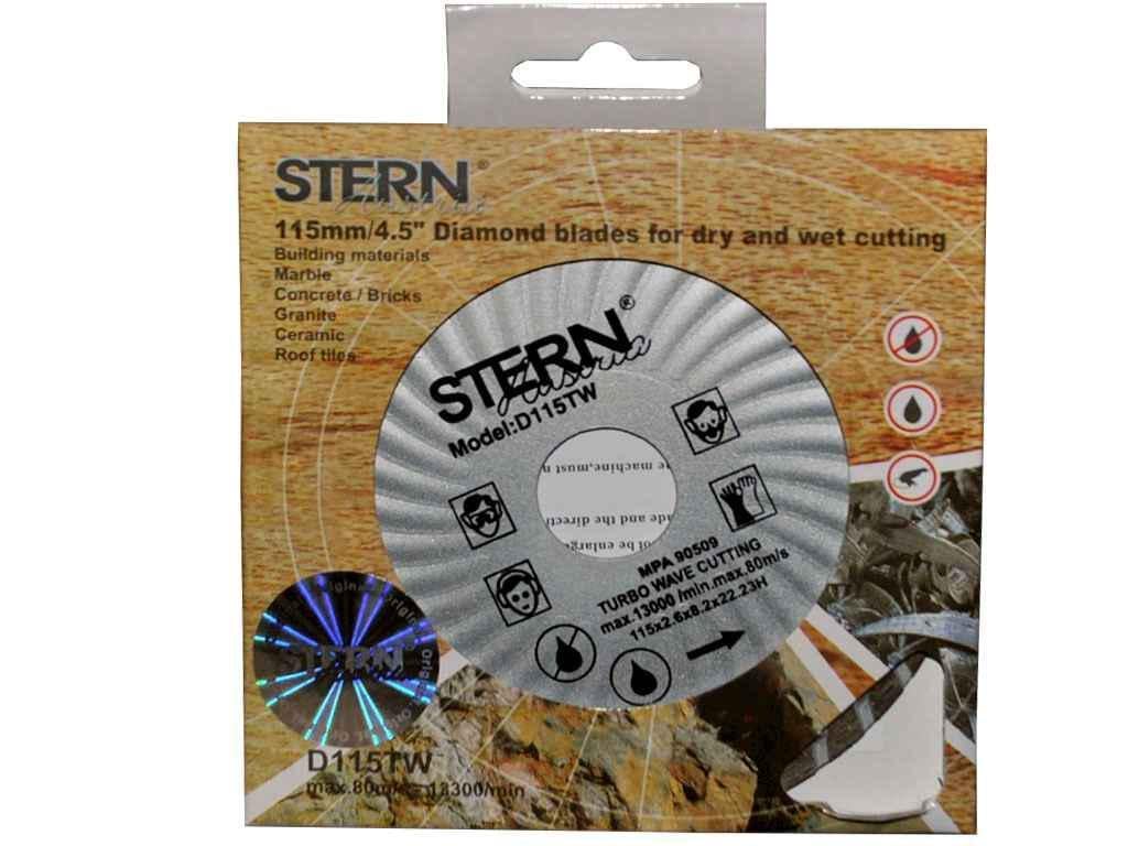 Диск алмазный Stern турбоволна 115х22,2 мм (103664) Диск алмазный Stern турбоволна 115х22,2 мм (103664)