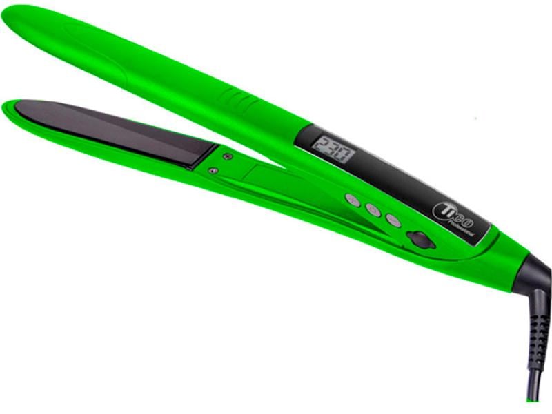 Випрямляч для волосся TICO Professional Maxi Radial Tip титанові пластини 25×115 мм 130–230°C Зелений (62744)