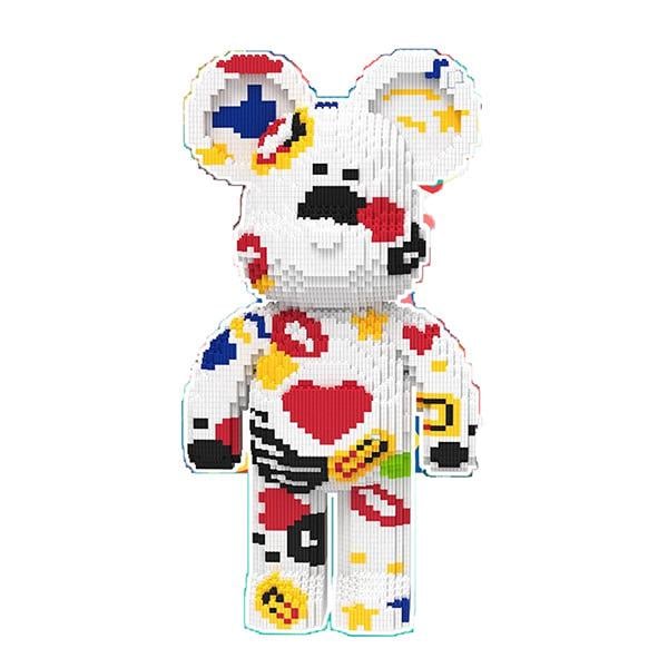 Конструктор Magic Blocks Bearbrick French kisses 4300 дет. 50 см (9160) - фото 1 Конструктор Magic Blocks Bearbrick French kisses 4300 дет. 50 см (9160) - фото 1