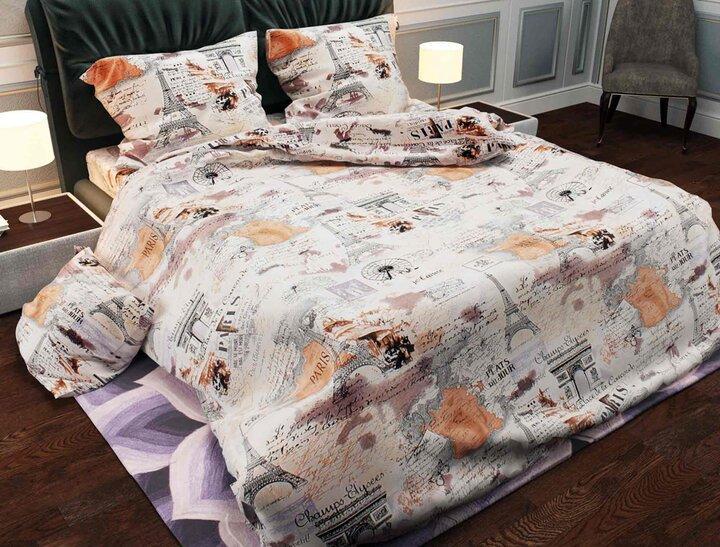 Комплект постельного белья Путешествие в Париж полуторный 150х220 см (T85-1506P/WP/1.5) Комплект постельного белья Путешествие в Париж полуторный 150х220 см (T85-1506P/WP/1.5)