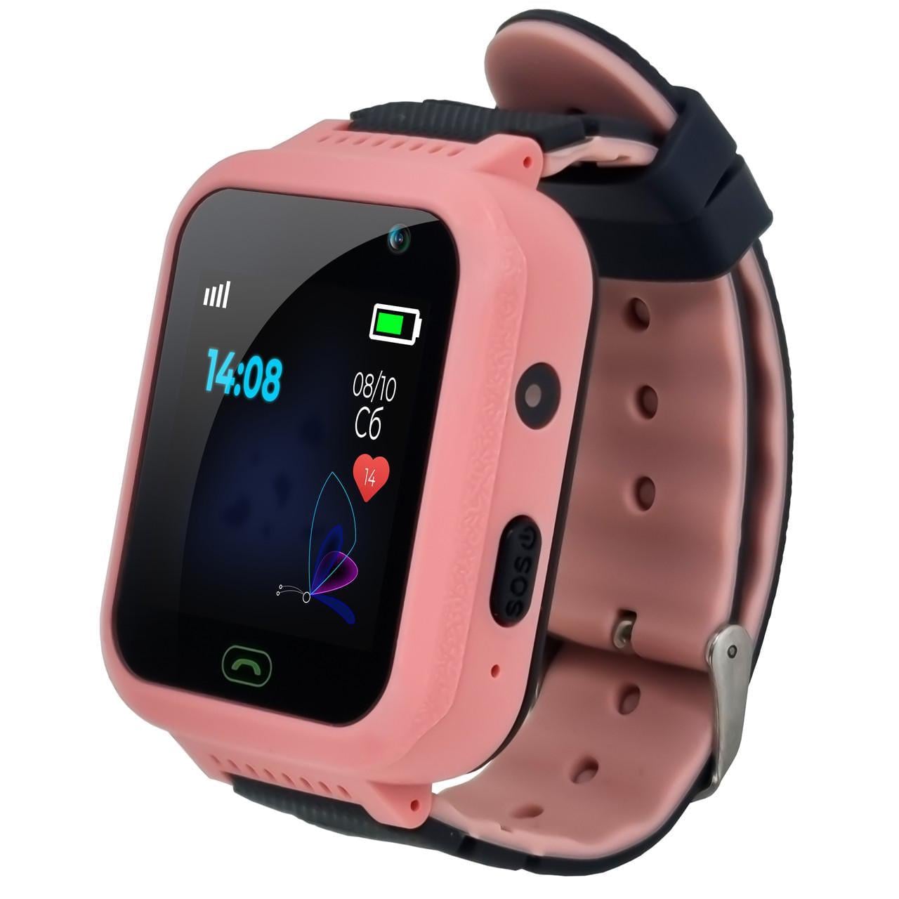 Смарт-годинник Jetix DF22 Light Edition GPS водонепроникний з телефоном і камерою Pink (8927353)