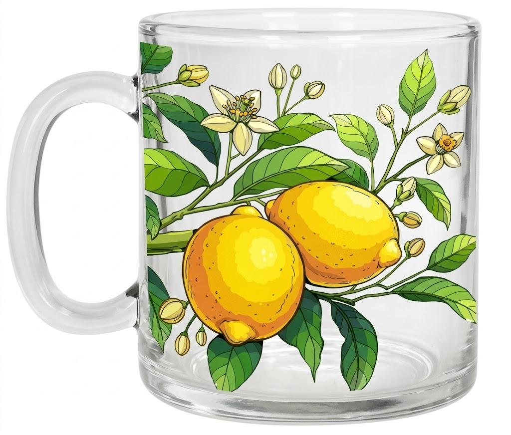 Чашка GalleryGlass Лимон стеклянная 320 мл (95006470)