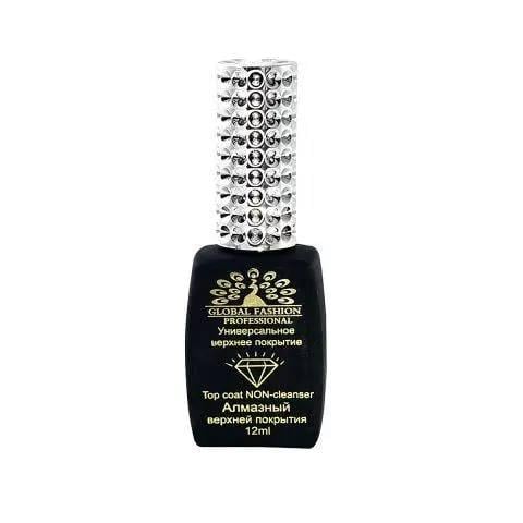 Топ для гель-лаку Global Fashion Top Coat алмазний без липкого шару 12 мл