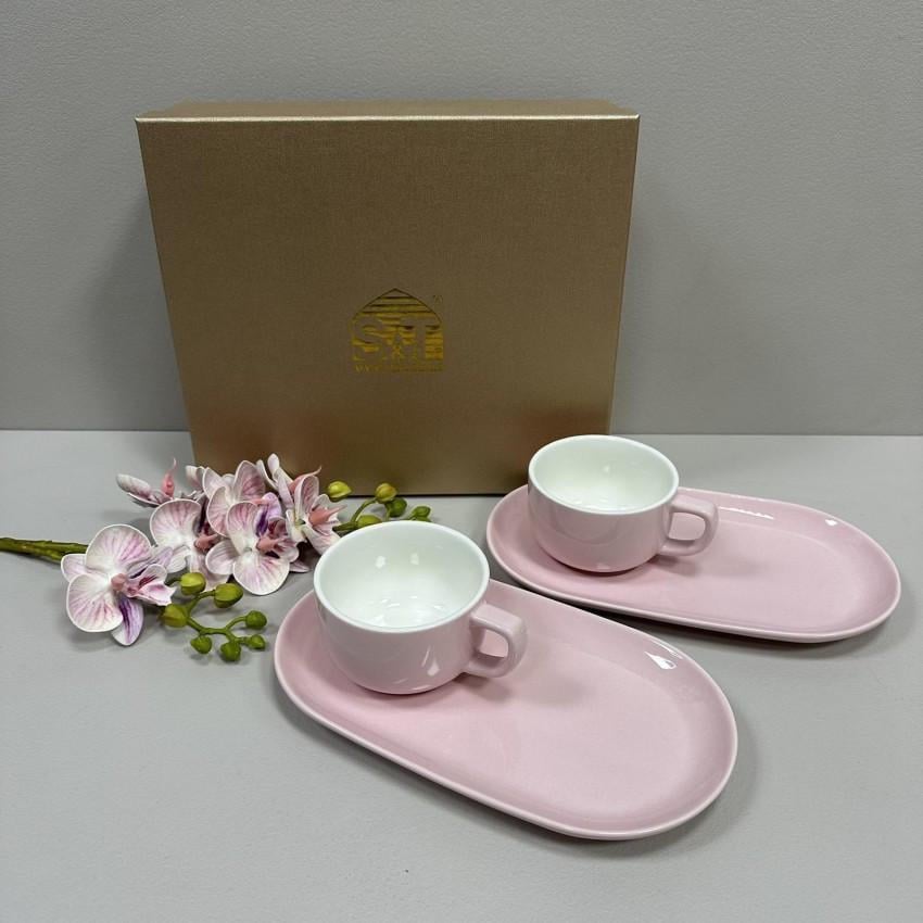 Сервиз для чая S&T 157-00-00 фарфоровый Завтрак из Тиффани 4 предмета 240 мл Розовый (2764624980) Сервиз для чая S&T 157-00-00 фарфоровый Завтрак из Тиффани 4 предмета 240 мл Розовый (2764624980)