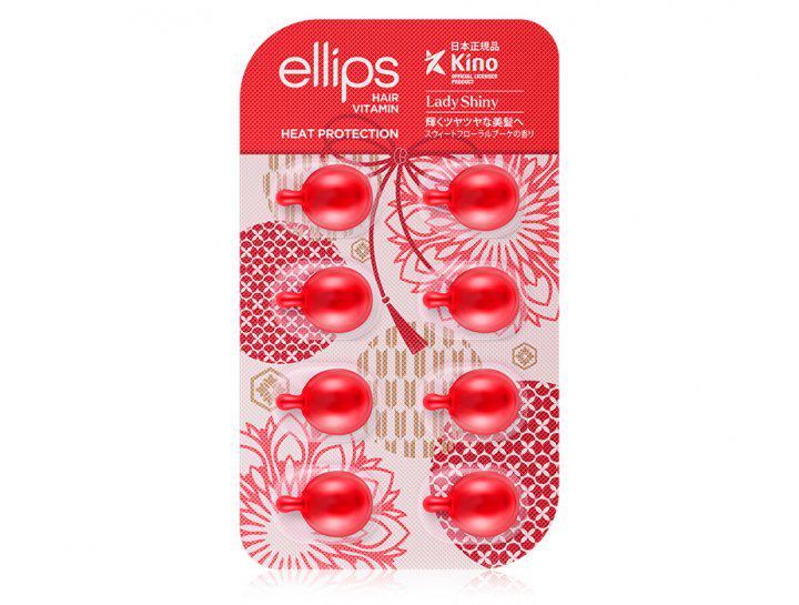 Олія для волосся Ellips Hair Vitamin Heat Protection М'якість сакури 8х1 мл (8993417301025) - фото 1