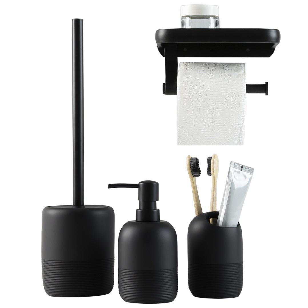 Набір аксесуарів для ванної MVM №18 Boston MVM-MH-18 BLACK Чорний (212010)