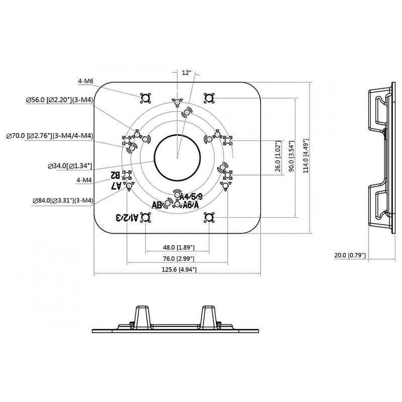 Кронштейн для установки на стовп Dahua DH-PFA152-E (1540635987) - фото 3