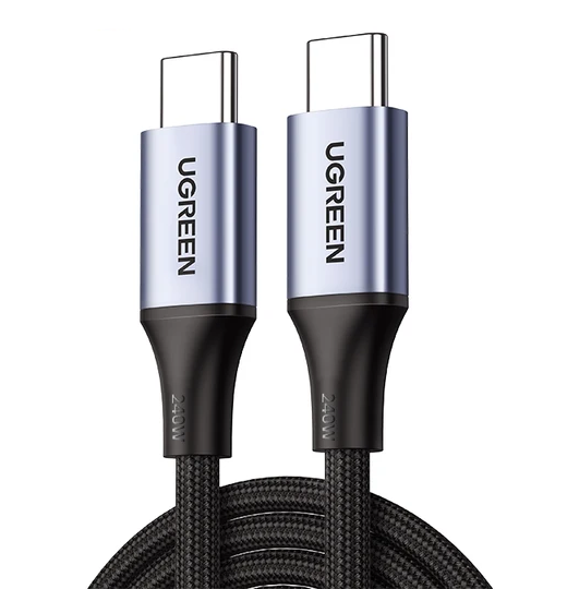 Кабель UGREEN US535 Type-C 5А 240W PD3.1 1 м Черный (2000142)
