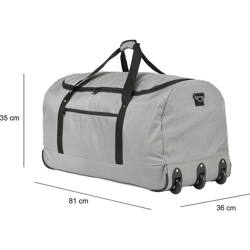 Дорожня сумка на колесах TravelZ Wheelbag 100 л Grey (927292) - фото 6