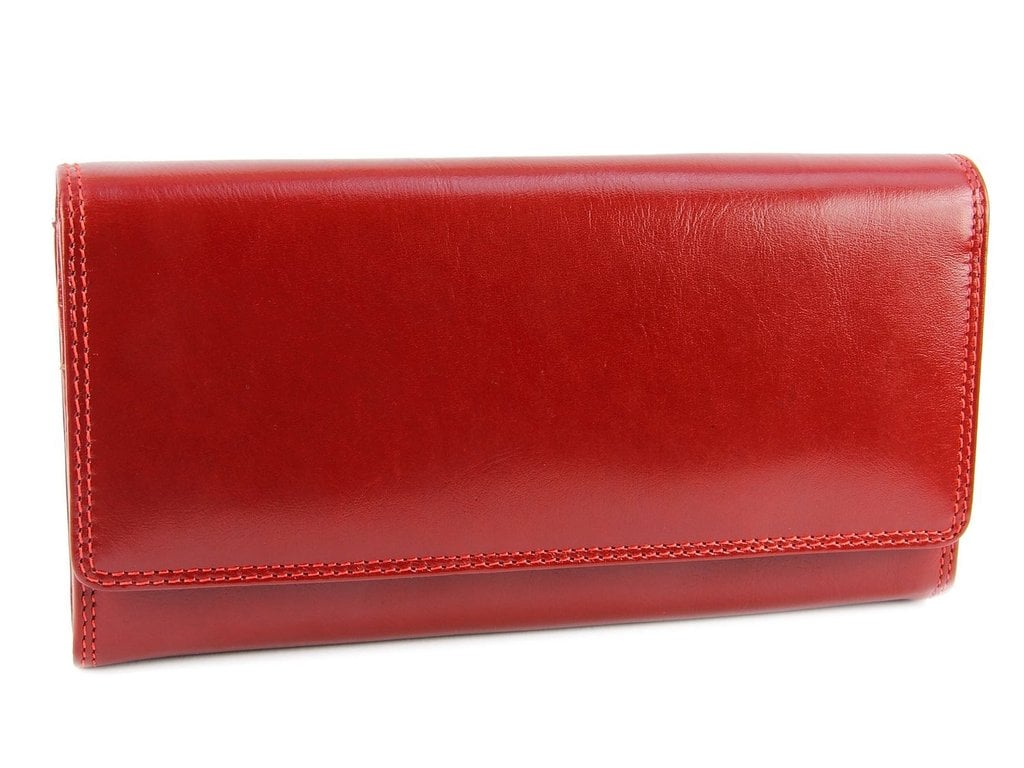 Кошелек женский кожаный Visconti MZ10 Florence IT Red