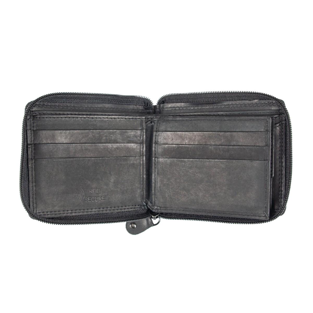 Кошелек кожаный мужской JCB NC38 Black (JCBNC38MN BLK) - фото 3