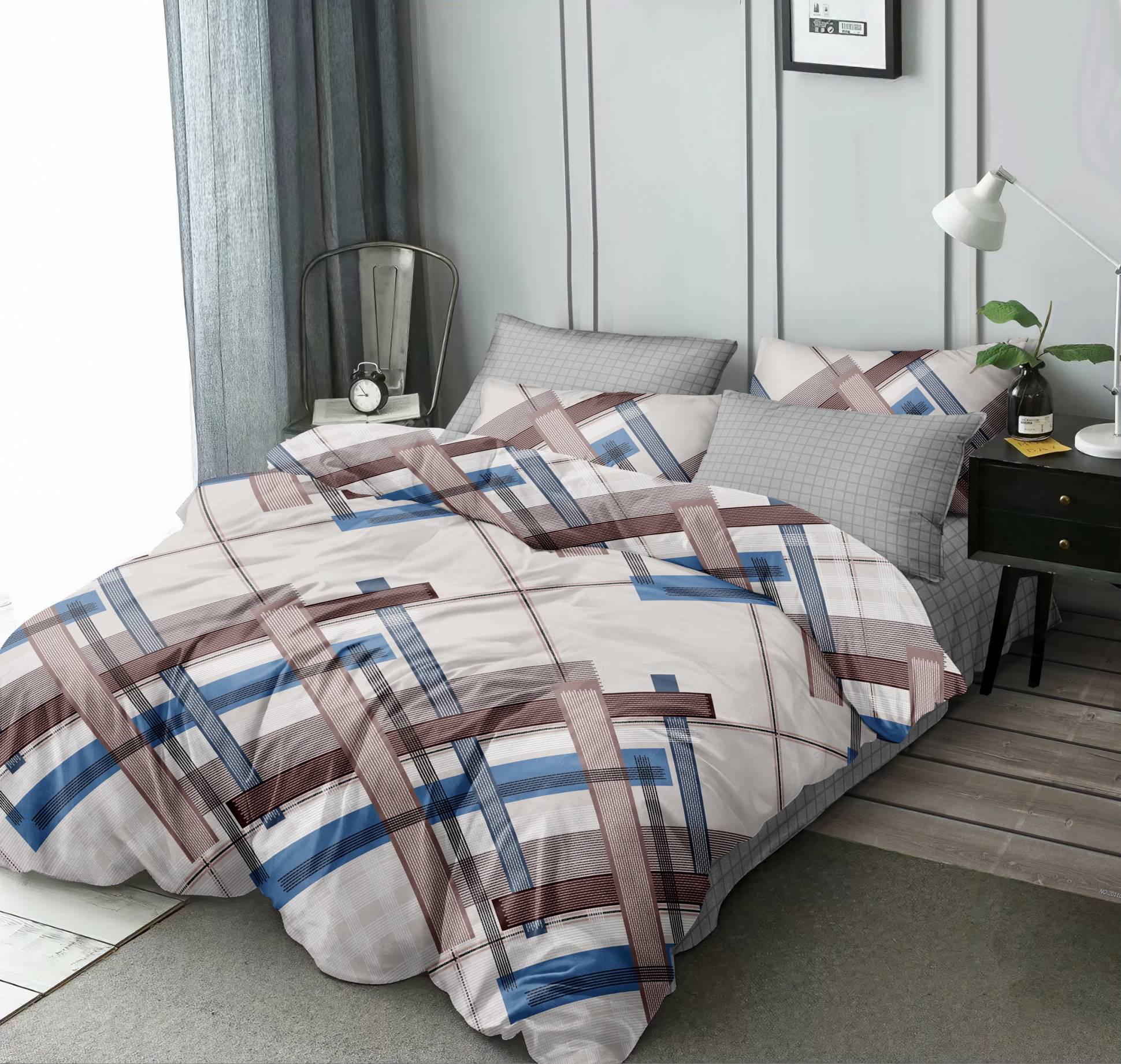 Комплект постельного белья Love you Ромбы полуторный поплин 203013 (DR010364) Комплект постельного белья Love you Ромбы полуторный поплин 203013 (DR010364)