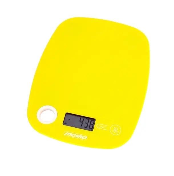 Весы кухонные Mesko MS 3159 до 5 кг сенсорные электронные с тарокомпенсацией Yellow (2591754028)