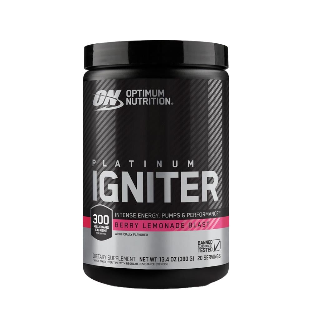 Предтренировочный комплекс Optimum Nutrition Platinum Igniter Berry Lemonade Blast 380 г