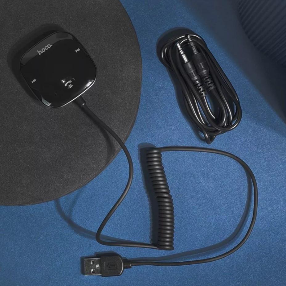 Модулятор автомобильный FM Hoco E65 Bluetooth/TF/AUX - фото 9