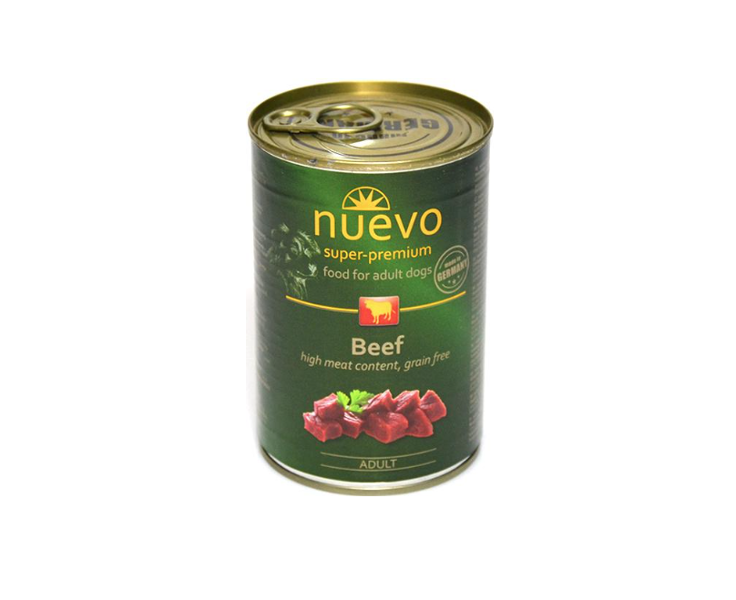 Консерва для собак Nuevo с говядиной 400 г (4250231595035)