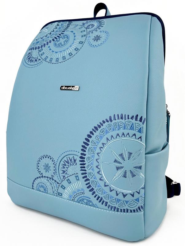 Міський рюкзак жіночий Alba Soboni 250049 з кишенею для ноутбука 15,6" Блакитний