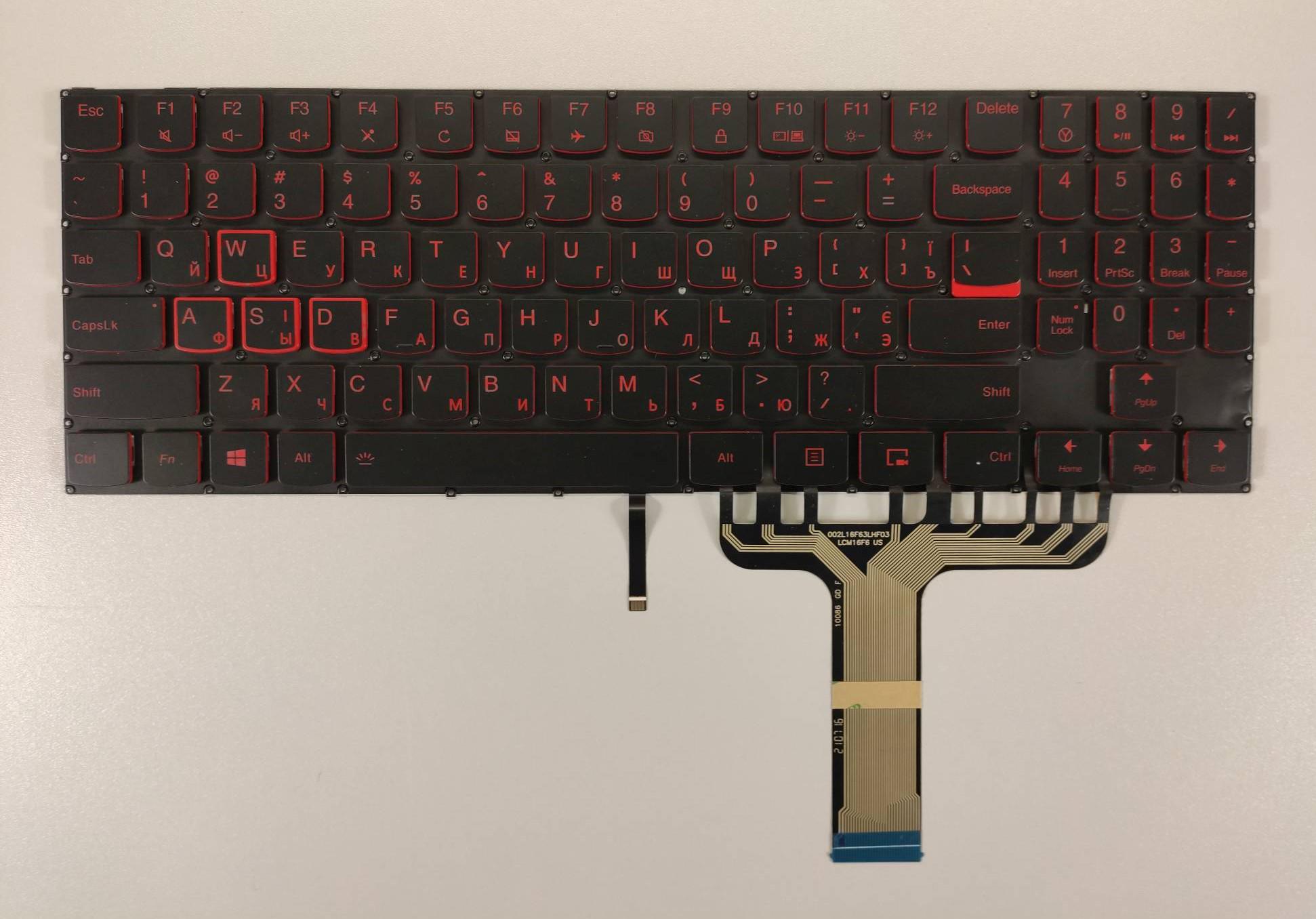Клавиатура для ноутбука Lenovo Legion Y520/Y720/R720-15IKB/Y7000 c красной подсветкой (K503)
