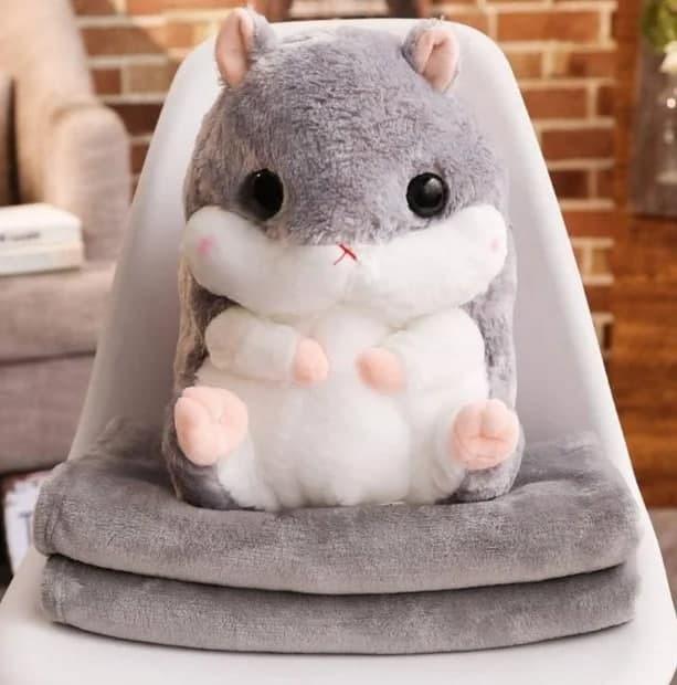 Игрушка/подушка/плед Huggle Pets Хомяк 3в1 на молнии 110х160 см Grey (7c13b8cd) Игрушка/подушка/плед Huggle Pets Хомяк 3в1 на молнии 110х160 см Grey (7c13b8cd)