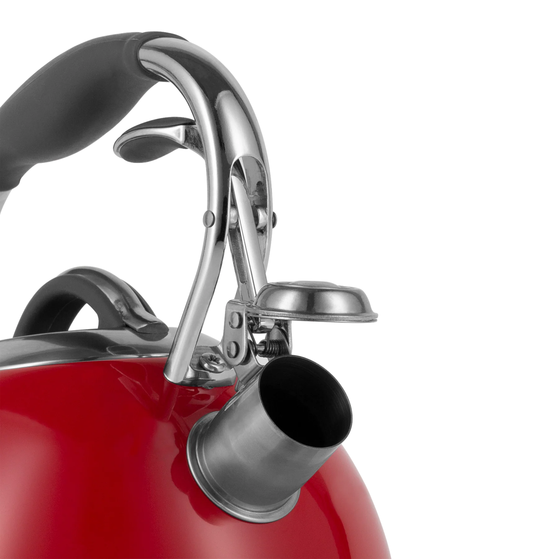 Чайник ретро Vintage Cuisine зі свистком Червоний - фото 4 Чайник ретро Vintage Cuisine зі свистком Червоний - фото 4