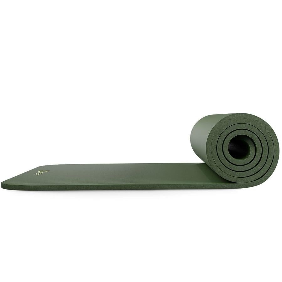 Коврик для йоги Hop-Sport HS-NB010GM NBR 1 см Темный Хаки (5164) - фото 7 Коврик для йоги Hop-Sport HS-NB010GM NBR 1 см Темный Хаки (5164) - фото 7