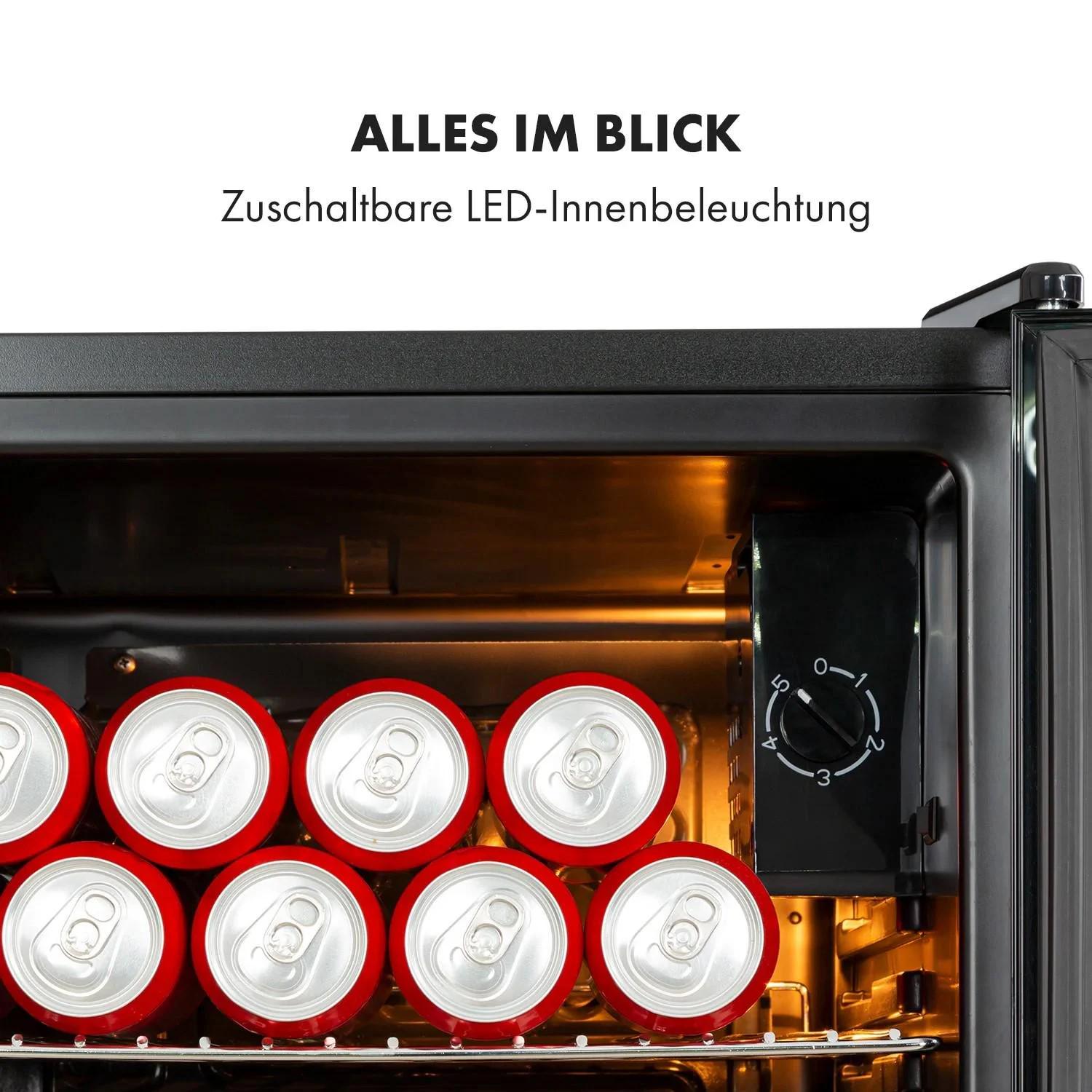 Холодильник для напитков KLARSTEIN Beersafe XXL Onyx со стеклянной дверцей 80 л (10034848) - фото 2