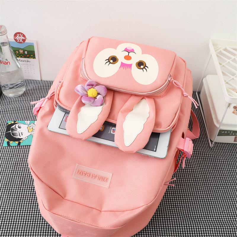 Шкільний рюкзак для дівчинки Зайчик 5в1 5-11 клас Рожевий (27667980) - фото 6 Шкільний рюкзак для дівчинки Зайчик 5в1 5-11 клас Рожевий (27667980) - фото 6