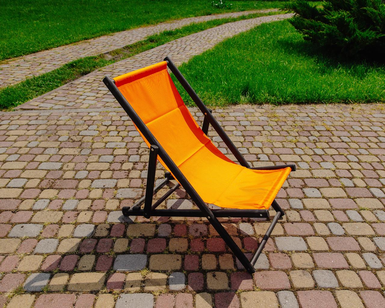 Шезлонг для дачи тканевый XRmaster Оранжевый/Черный (0001760) - фото 5 Шезлонг для дачи тканевый XRmaster Оранжевый/Черный (0001760) - фото 5