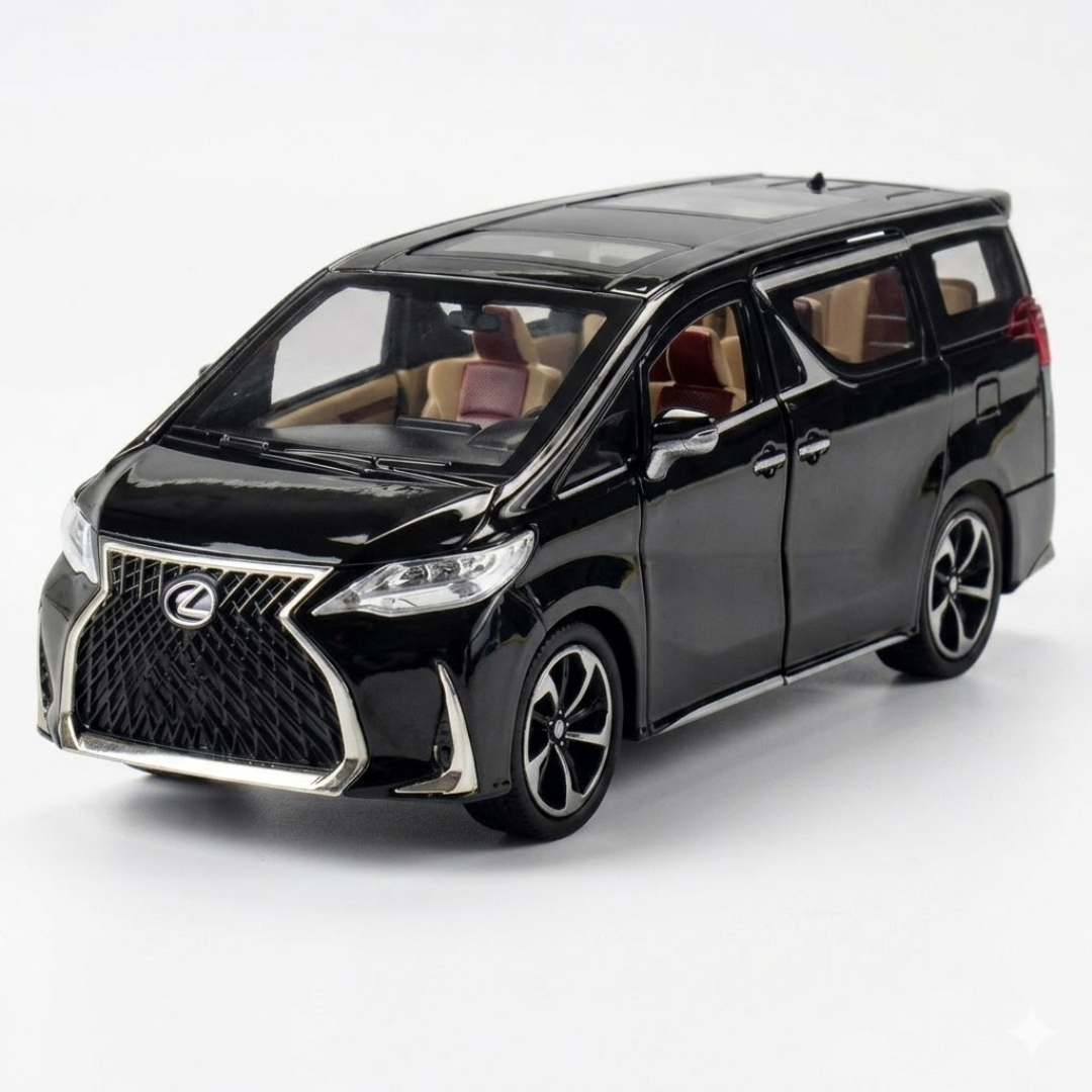 Игрушечная машинка Lexus LM Bus 1:24 со световыми и звуковыми эффектами инерционна (AN00914)