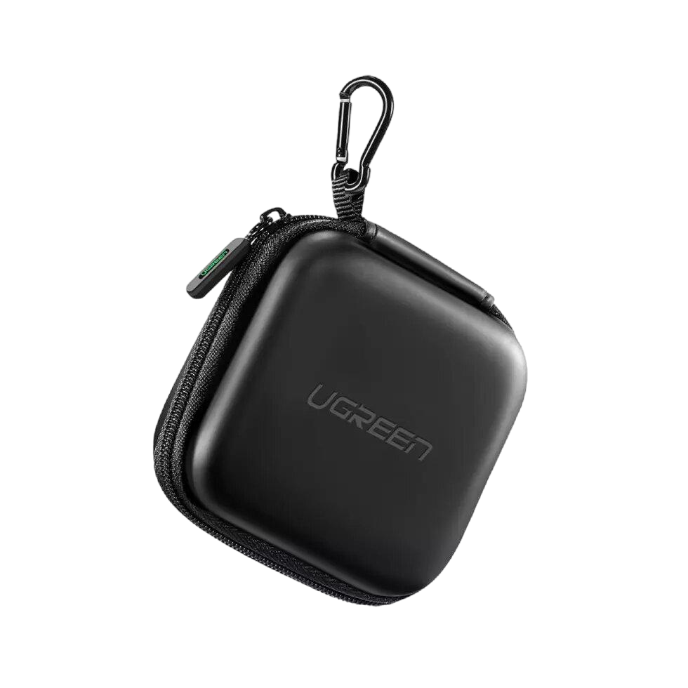 Кейс для навушників UGREEN LP128 Headset Storage Bag з карабіном Чорний (40816)