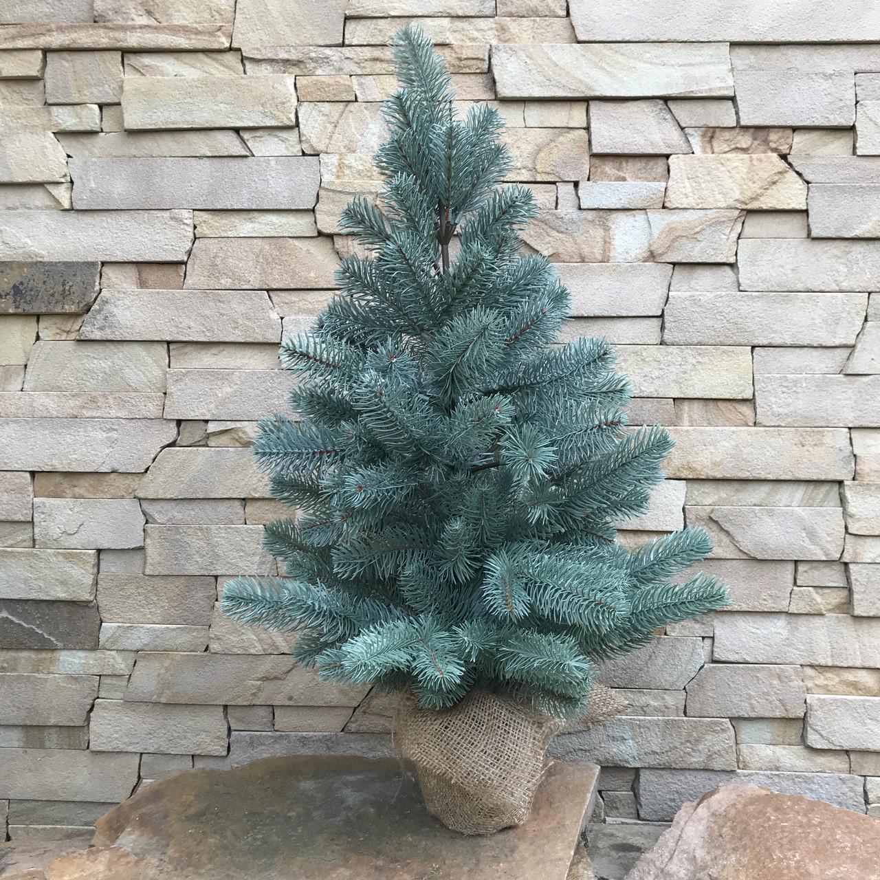 Ялинка лита SGH Premium в мішковині 70 см Блакитний - фото 2