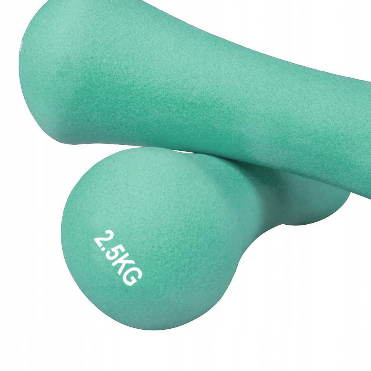 Гантели неопреновые PowerPlay 4126 Spartacus 2,5 кг 2 шт. Мятный (A-012570) - фото 5 Гантели неопреновые PowerPlay 4126 Spartacus 2,5 кг 2 шт. Мятный (A-012570) - фото 5