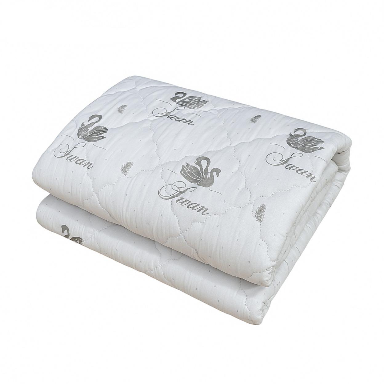 Одеяло евро стеганое зимнее из искусственного лебединого пуха Leri Max 21465 200х215 см Белый (8-6-5149674)