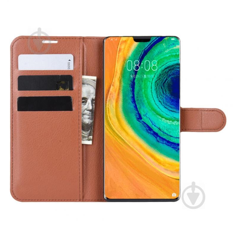 Чехол-книжка Litchie Wallet для Huawei Mate 30 Brown (hub_VuWg19007) - фото 6