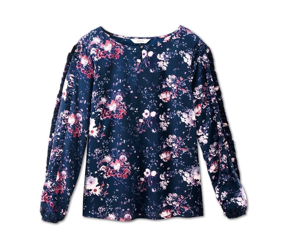 Блуза квіткова вільного крою від Tchibo р. 46 - фото 9