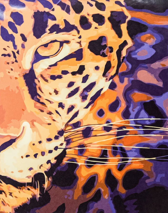 Картина за номерами Strateg Погляд леопарда 40x50 см (VA-3366) Картина за номерами Strateg Погляд леопарда 40x50 см (VA-3366)