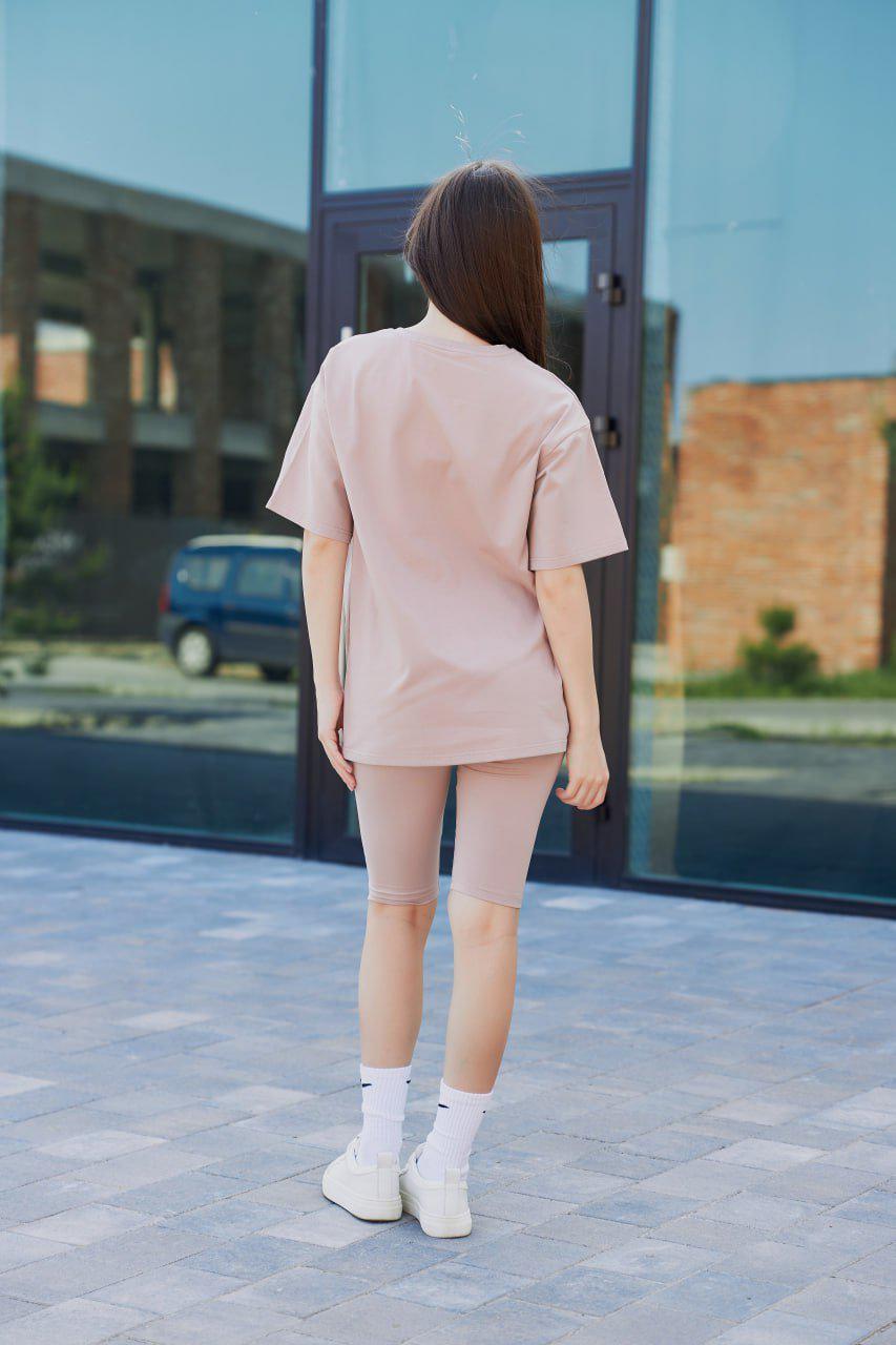 Прогулочный костюм женский летний с велосипедками М103.1 XS Кофейный (335-1-66) - фото 4 Прогулочный костюм женский летний с велосипедками М103.1 XS Кофейный (335-1-66) - фото 4