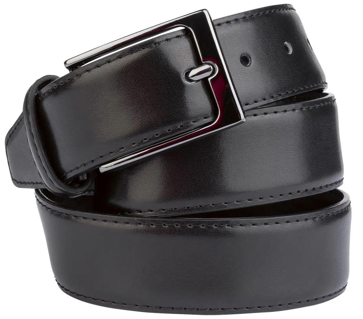 Ремінь чоловічий шкіряний Livergy Чорний (IAN363235 black)