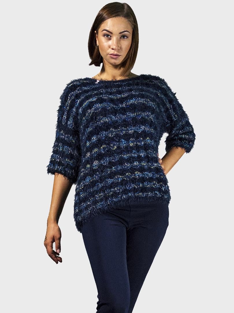 Свитер женский демисезонный Forza Viva FV-5540090 Трава р. 42 Синий (17852153) - фото 5