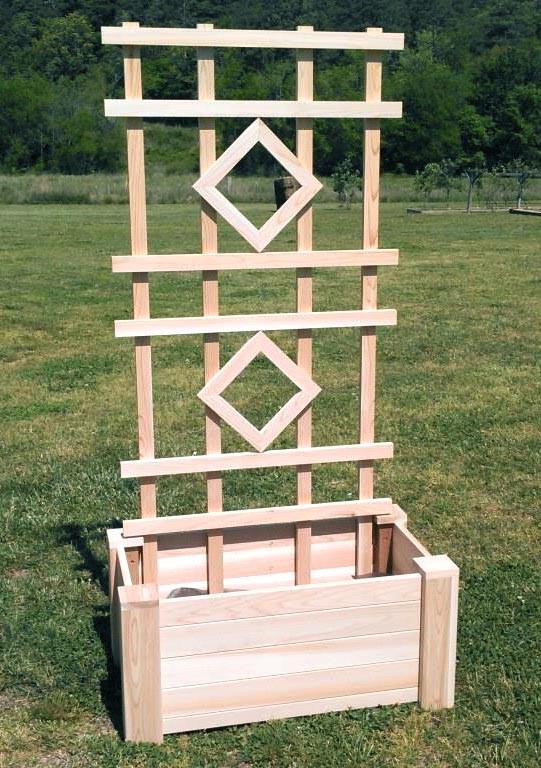 Кашпо со шпалерой из дерева Чимонг Бланже (КШР-003001)