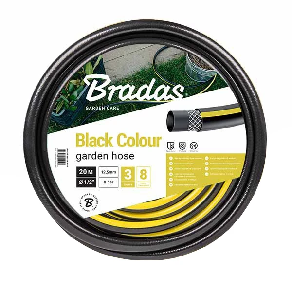 Шланг для полива Bradas WBC1/220 1/2" 20 м Черный (1400019)