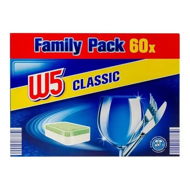 Таблетки для посудомоечной машины W5 Classic 60 шт. (100595)