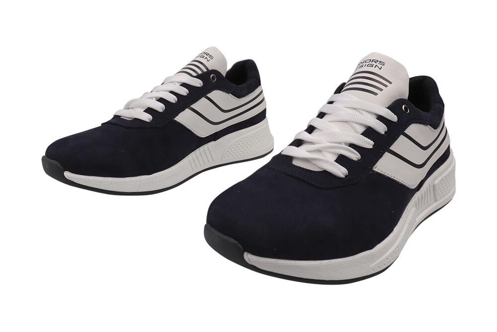 Кроссовки мужские Konors из кожи-нубука на низком ходу на шнуровке р. 41 Синий (522-21DTS) - фото 2 Кроссовки мужские Konors из кожи-нубука на низком ходу на шнуровке р. 41 Синий (522-21DTS) - фото 2