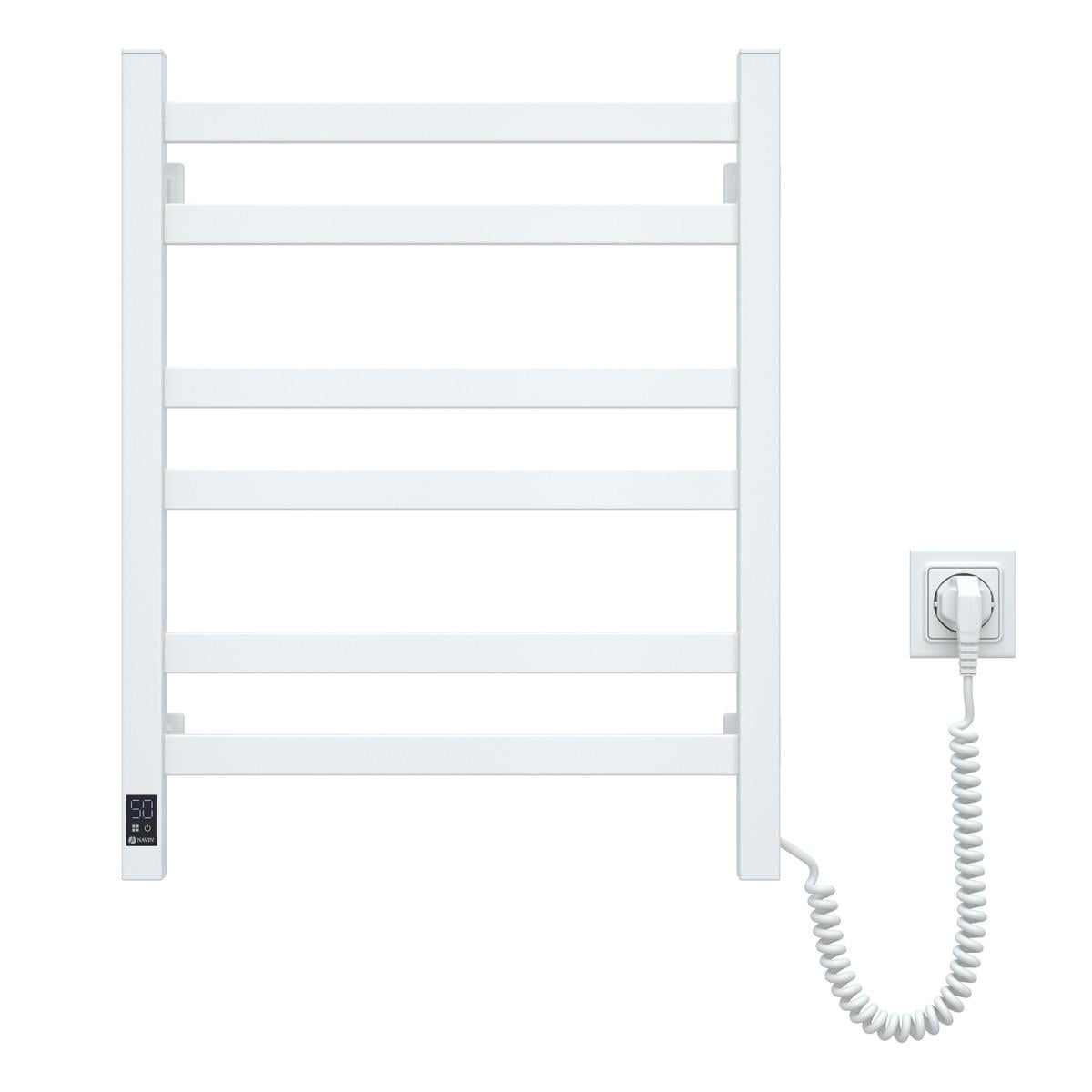 Полотенцесушитель электрический NAVIN Авангард 480x600 Sensor правый с таймером Белый (2918783281)