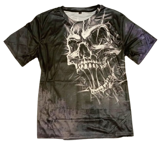 Футболка с черепом М Черный (14755809)